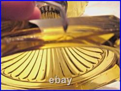 Amber Aladdin Corinthian Oil Lamp