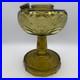 Amber Crystal Model B Aladdin Oil Lamp Washinton Drape Stem