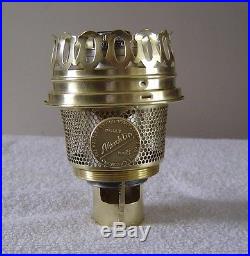 An OUTSTANDING example of the Aladdin Model 8 Kerosene Oil Brass Mantle Lamp