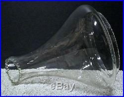 Angle Lamp Company Clear Crystal Glass Chimney Top Shade Oil Kerosene Aladdin