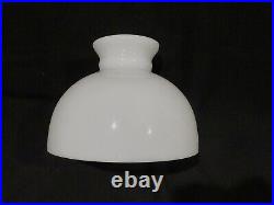 Antique 10 Fitter Flat Top Rayo Lamp Shade White Opal Milk Glass Aladdin