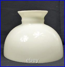 Antique 10 Fitter Flat Top Rayo Lamp Shade White Opal Milk Glass Aladdin B&H