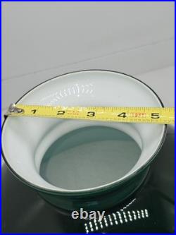 Antique 12 Kerosene Oil Emerald Green Cased Glass Parlor Lantern Shade