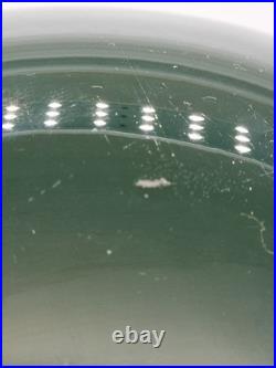 Antique 12 Kerosene Oil Emerald Green Cased Glass Parlor Lantern Shade