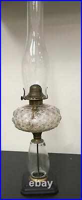 Antique 1880s Glass Aladdin Kerosene Lamp Traditional Rare Vintage Oil Lantern