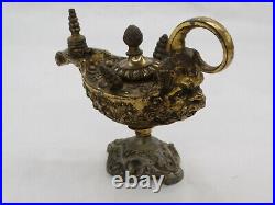 Antique 1890's Aladdin's Lamp 6 Long Countertop Kerosene Lighter
