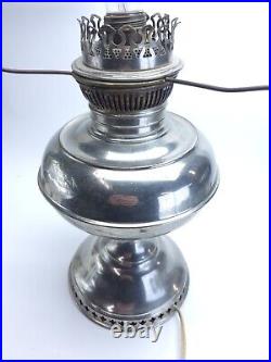 Antique 1904 Aladdin Rayo Nickel Perfection Oil Kerosene Lamp Spider Leg Holder