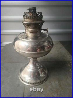 Antique 1905 RAYO ALADDIN STYLE KEROSENE OIL LAMP ORIGINAL B&H CHIMNEY