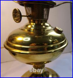 Antique 1915-1916 ALADDIN Model No 6 BRASS Oil Lamp ELECTRIFIED Works