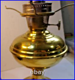 Antique 1915-1916 ALADDIN Model No 6 BRASS Oil Lamp ELECTRIFIED Works