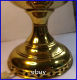 Antique 1915-1916 ALADDIN Model No 6 BRASS Oil Lamp ELECTRIFIED Works