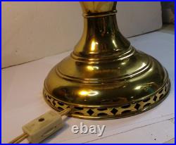 Antique 1915-1916 ALADDIN Model No 6 BRASS Oil Lamp ELECTRIFIED Works