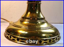 Antique 1915-1916 ALADDIN Model No 6 BRASS Oil Lamp ELECTRIFIED Works