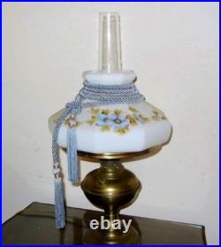 Antique 1915 Aladdin Kerosene Oil Lamp #6 Glass Heelless Chimney 9 Panel Shade