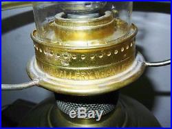 Antique 1915 Aladdin Kerosene/Oil Lamp #6 Glass Heelless Chimney 9 Panel Shade