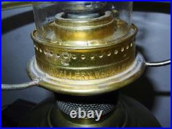 Antique 1915 Aladdin Kerosene Oil Lamp #6 Glass Heelless Chimney 9 Panel Shade