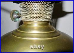 Antique 1915 Aladdin Kerosene Oil Lamp #6 Glass Heelless Chimney 9 Panel Shade