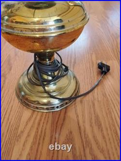 Antique 1915 Aladdin Kerosene Oil Lamp #6 Milk Glass Ruffle Top Shade