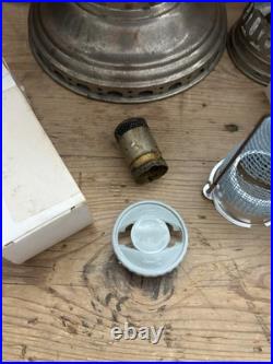 Antique 1920s Aladdin Model 11 Kerosene Lamp Nickel Plated Brass With Burner