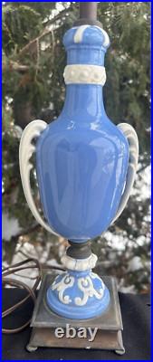 Antique 1920s DAV ART Deco New York PORCELAIN Table Lamp FIGURAL SIGNED WORKS