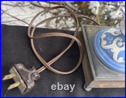 Antique 1920s DAV ART Deco New York PORCELAIN Table Lamp FIGURAL SIGNED WORKS