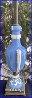 Antique 1920s DAV ART Deco New York PORCELAIN Table Lamp FIGURAL SIGNED WORKS