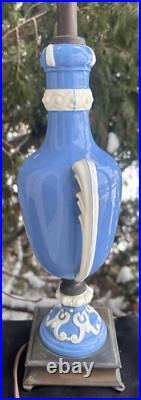 Antique 1920s DAV ART Deco New York PORCELAIN Table Lamp FIGURAL SIGNED WORKS