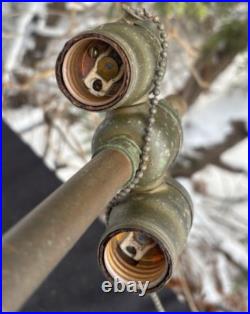 Antique 1920s DAV ART Deco New York PORCELAIN Table Lamp FIGURAL SIGNED WORKS