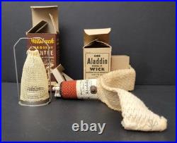 Antique 1922-1928 Aladdin Model 11 Lamp Shade, Chimney, Mantle & Wick