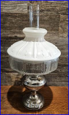 Antique 1922-1928 Aladdin Model 11 Lamp W Shade & Chimney Stunning