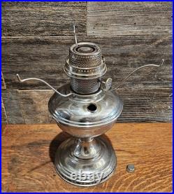 Antique 1922-1928 Aladdin Model 11 Lamp W Shade & Chimney Stunning