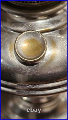 Antique 1922-1928 Aladdin Model 11 Lamp W Shade & Chimney Stunning