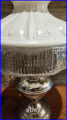 Antique 1922-1928 Aladdin Model 11 Lamp W Shade & Chimney Stunning