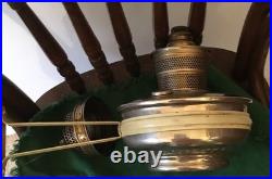 Antique 1928-30's AladdinOil ModelB Silver Finish/ Wall Mount Extra Parts/Read