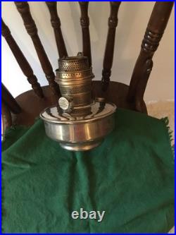 Antique 1928-30's AladdinOil ModelB Silver Finish/ Wall Mount Extra Parts/Read