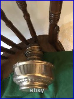 Antique 1928-30's AladdinOil ModelB Silver Finish/ Wall Mount Extra Parts/Read