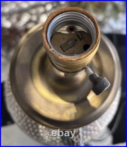 Antique 1930s Art Deco Asian Porcelain Figural Table Lamp ENAMELED UNUSUAL