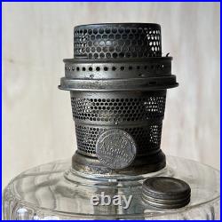 Antique 1936 Aladdin B-103 Corinthian Clear Beta Crystal Oil Lamp