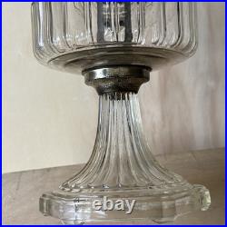 Antique 1936 Aladdin B-103 Corinthian Clear Beta Crystal Oil Lamp