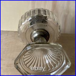 Antique 1936 Aladdin B-103 Corinthian Clear Beta Crystal Oil Lamp