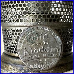 Antique 1936 Aladdin B-103 Corinthian Clear Beta Crystal Oil Lamp