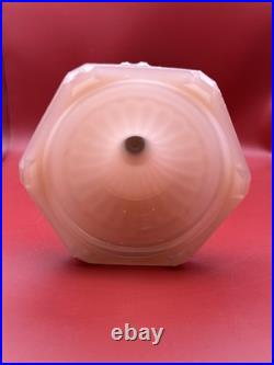 Antique 1936 Aladdin Corinthian Model B-116 Rose Moonstone Oil Lamp