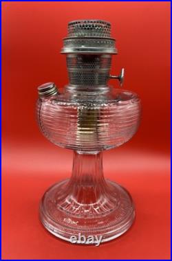 Antique 1937 Aladdin Clear Beehive Oil Lamp Mantle Lamp w Shade