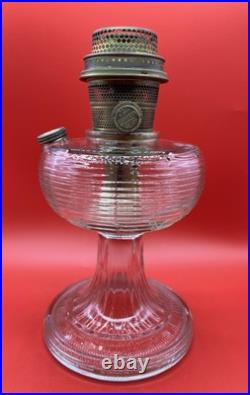 Antique 1937 Aladdin Clear Beehive Oil Lamp Mantle Lamp w Shade