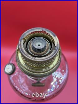 Antique 1937 Aladdin Clear Beehive Oil Lamp Mantle Lamp w Shade