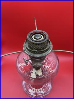 Antique 1937 Aladdin Clear Beehive Oil Lamp Mantle Lamp w Shade