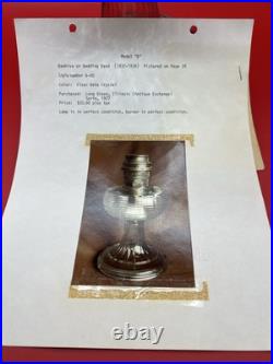 Antique 1937 Aladdin Clear Beehive Oil Lamp Mantle Lamp w Shade