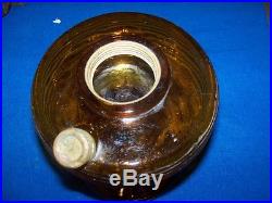 Antique 1937 Aladdin Lamp B82d Amber Dark Crystal Beehive Kerosene Oil Lamp