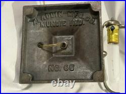 Antique ALADDIN BANKERS LAMP BASE ONLY WORKS