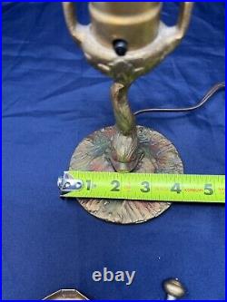 Antique ALADDIN Boudoir Lamp Gold Poly Chrome Koi Dauphin BEAUTIFUL